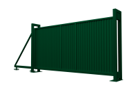 Ворота откатные Estet 2,0х4,5 GrandLine ГрандЛайн (RAL 6005)