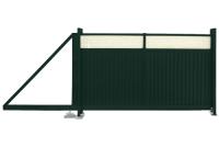 Ворота отк. Estet Plus 2,4х4,5 GrandLine ГрандЛайн (RAL 6005/1014)