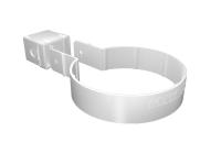 Хомут трубы Kliker Premium GL Клас-ка 120/90мм ПВХ (Белый)